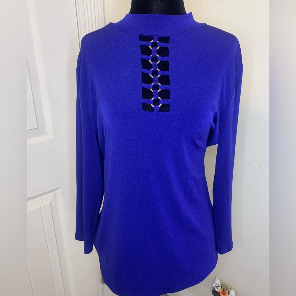 BOLD elements Royal Blue Long Sleeve Top